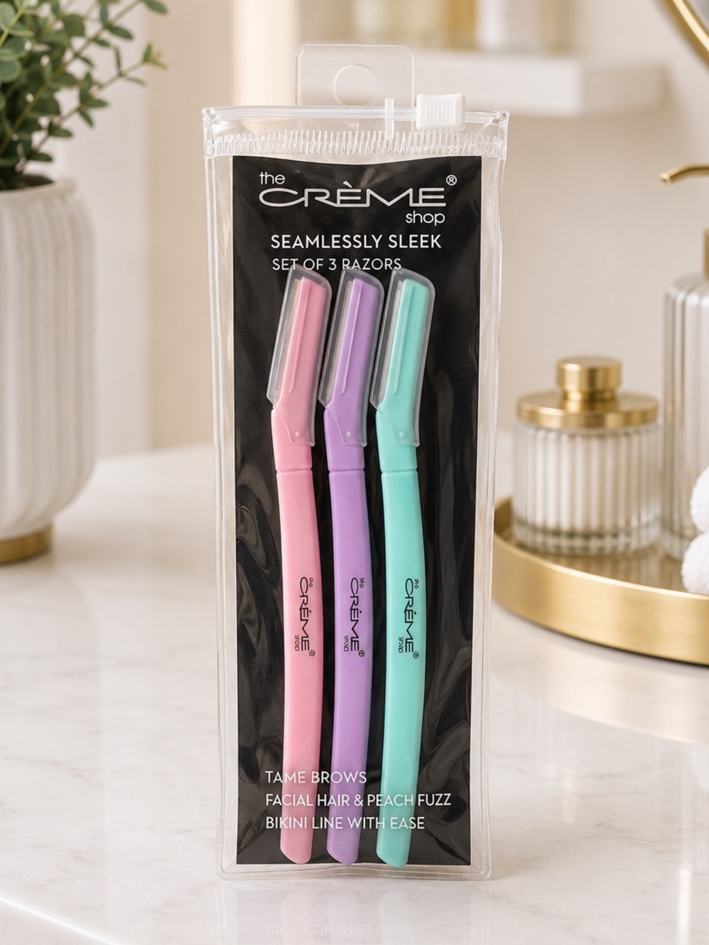 The Creme Shop Seamlessly Sleek Set of 3 Razors-New